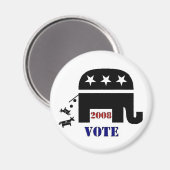 STEM REPUBLIKEIN IN 2008 MAGNET (Voorkant / Achterkant)