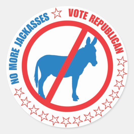 Stem Republikeins sticker (Voorkant)