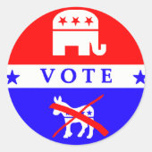 Stem Republikeins sticker (Voorkant)