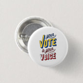 Stem Ronde Button 3,2 Cm (Voorkant /achterkant)