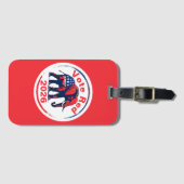 Stem rood 2026 bagagelabel (Voorkant (horizontaal))