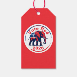 Stem rood 2026 cadeaulabel