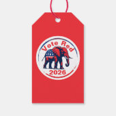 Stem rood 2026 cadeaulabel (Achterkant)