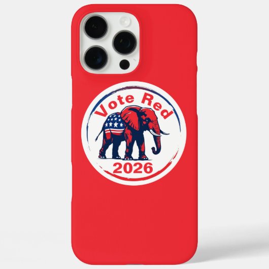 Stem rood 2026 Case-Mate iPhone case (Achterkant)