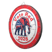 Stem Rood 2026 Dartbord (Voorkant Rechts)
