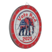 Stem Rood 2026 Dartbord (Voorkant Links)
