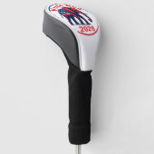 Stem Rood 2026 Golfheadcover (Schuin)
