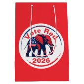 Stem rood 2026 medium cadeauzakje (Achterkant)