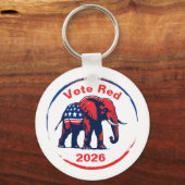 Stem rood 2026 sleutelhanger (Voorkant)