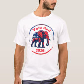 Stem rood 2026 t-shirt (Voorkant)