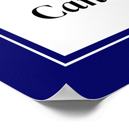 Stem Rood/Blauw Poster (Hoek)