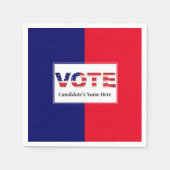 Stem Rood/Blauw Servet (Voorkant)