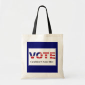 Stem Rood/Blauw Tote Bag (Voorkant)