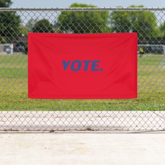 Stem rood en blauw moderne typografie verkiezing spandoek (Insitu)