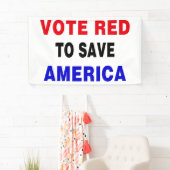 Stem rood om Amerika te redden Spandoek (Insitu)