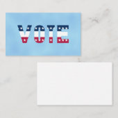 STEM Rood Wit en Blauw (Sterren) Visitekaartje (Voorkant / Achterkant)