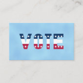 STEM Rood Wit en Blauw (Sterren) Visitekaartje (Voorkant)