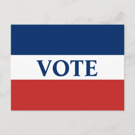 STEM Rood Wit en Blauw Strepen Briefkaart