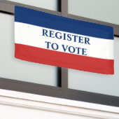 STEM Rood Wit en Blauw Strepen Spandoek (Buitenkant Gebouw)