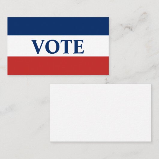 STEM Rood Wit en Blauw Strepen Visitekaartje (Voorkant / Achterkant)