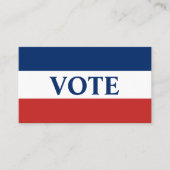 STEM Rood Wit en Blauw Strepen Visitekaartje (Voorkant)