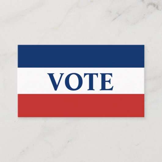 STEM Rood Wit en Blauw Strepen Visitekaartje (Voorkant)