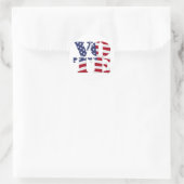 STEM "S T E M" met VLAG van NL Ronde Sticker (Tas)