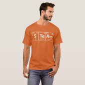 Stem (S-Te-Am) Periodieke Spelling van elementen T-shirt (Voorkant volledig)