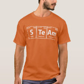 Stem (S-Te-Am) Periodieke Spelling van elementen T-shirt (Voorkant)