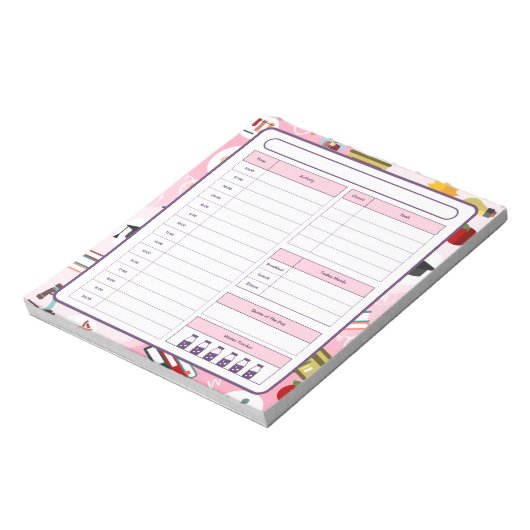 STEM Science Teacher Dagelijkse Planner Notitieblok (Linkerzijde)