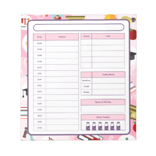 STEM Science Teacher Dagelijkse Planner Notitieblok