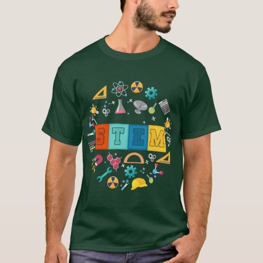 Stem Science Technologie Engineering Wiskunde Lera T-shirt (Voorkant)