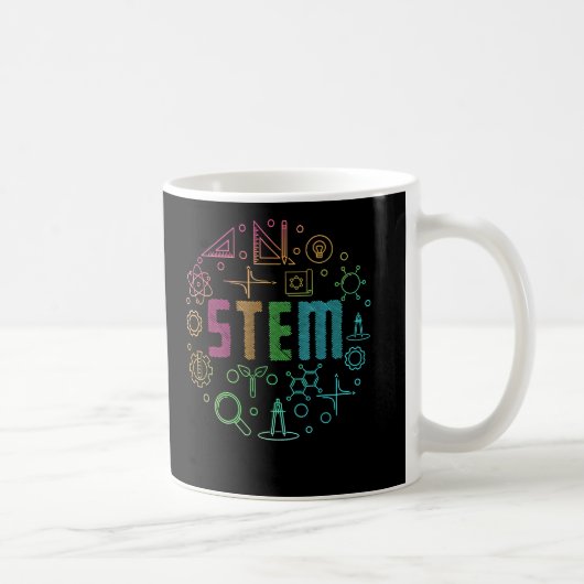 STEM Science Technology Engineering Wiskunde leraa Koffiemok (Rechts)
