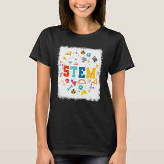 STEM Science Technology Engineering Wiskunde leraa T-shirt