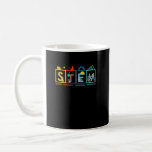 STEM Science Technology Engineering Wiskunde Teach Koffiemok<br><div class="desc">Gift for a STEM special experts at school, Educational carrière and science? STEAM Learning Crew t-shirt, met schattige handtekeningen van laboratoriummateriaal, zullen ze trots uitkomen! inspireer je studenten.. Wetenschap, technologie, ingenieurskunst (STEM) zijn niet alleen voor school, maar ook voor de mysterie van de wereld. Dit geweldige t-shirt is geweldig voor...</div>