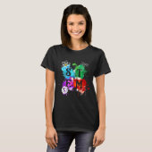 STEM Science Technology Engineering Wiskunde Teach T-shirt (Voorkant volledig)