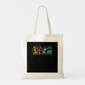 STEM Science Technology Engineering Wiskunde Teach Tote Bag (Achterkant)