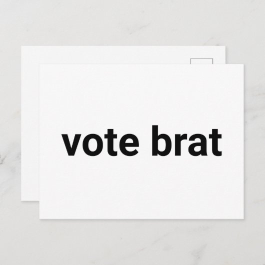 Stem slim grappige eenvoudige minimalistische demo briefkaart (Voorkant / Achterkant)