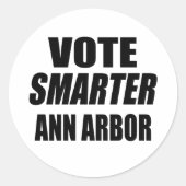 STEM SLIMMER ANN ARBOR RONDE STICKER (Voorkant)
