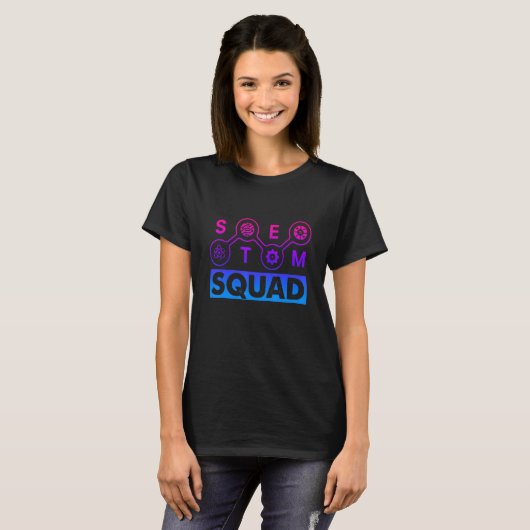 STEM Squad Science Technology Engineering Math Tea T-shirt (Voorkant volledig)