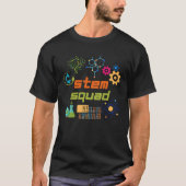 STEM Squad Science Technology Engineering Wiskunde T-shirt (Voorkant)