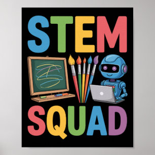 Stem Squad, Wetenschapsleraar Wiskunde Onderwijs T Poster