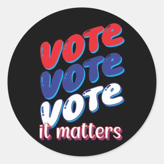 Stem Stem op IT als Sticker (Voorkant)
