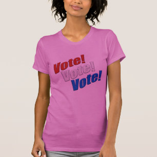 Stem! Stem! Stem! patriottisch rood wit & blauw 20 T-shirt