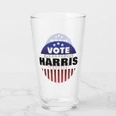 Stem Sterren en Strepen Typografie - Verkiezingen Glas (Achterkant)