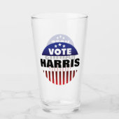 Stem Sterren en Strepen Typografie - Verkiezingen Glas (Voorkant)