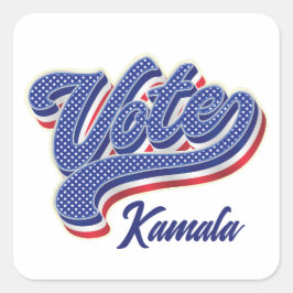 Stem sterren en strepen - Verkiezingen Vierkante Sticker