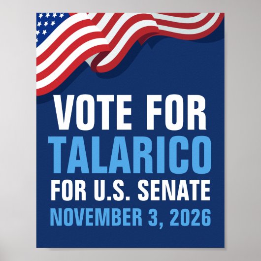 Stem Talarico voor Senaat 2026 Amerika Poster (Voorkant)