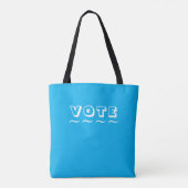 Stem Tas. Aqua Color. Tote Bag (Achterkant)