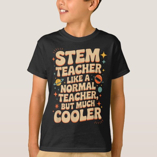 Stem Teacher Definition Funny Science Math Tech Te T-shirt (Voorkant)